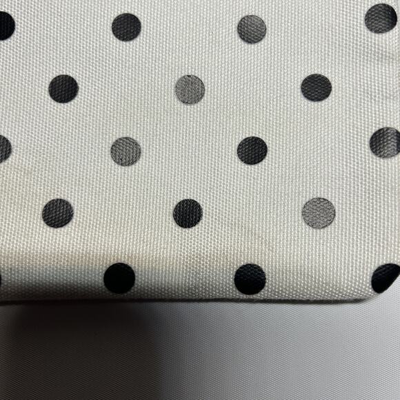 Kate Spade Black White Polka Dot Zipper Accessory Pouch Cosmetic Bag - Picture 3 of 8